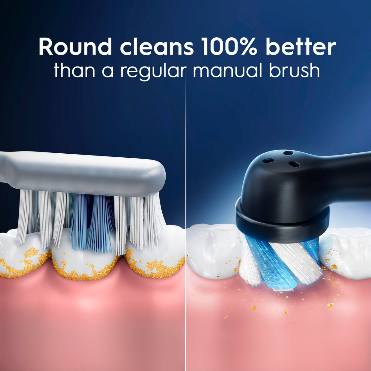 Oral-B iO Ultimate Clean Replacement Brush Heads, Black, 4 Count