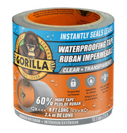 Gorilla Waterproof Patch & Seal Tape, 4 in x 8 ft, Clear