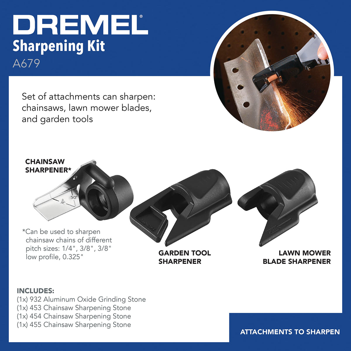 Dremel A679-02 Sharpening Attachment Kit, Medium
