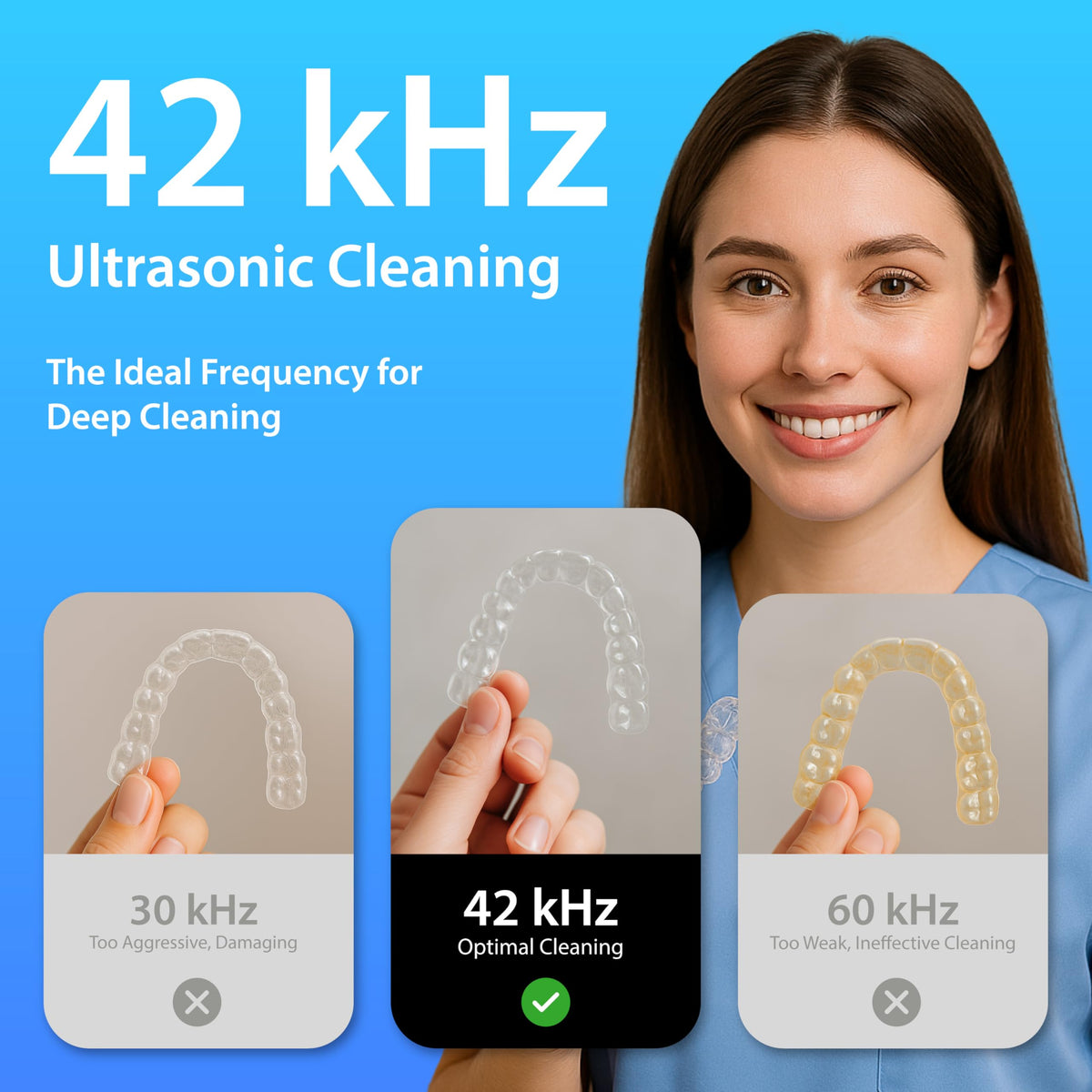 Magnasonic Ultrasonic Jewelry Cleaner, 20oz Stainless Steel Tank