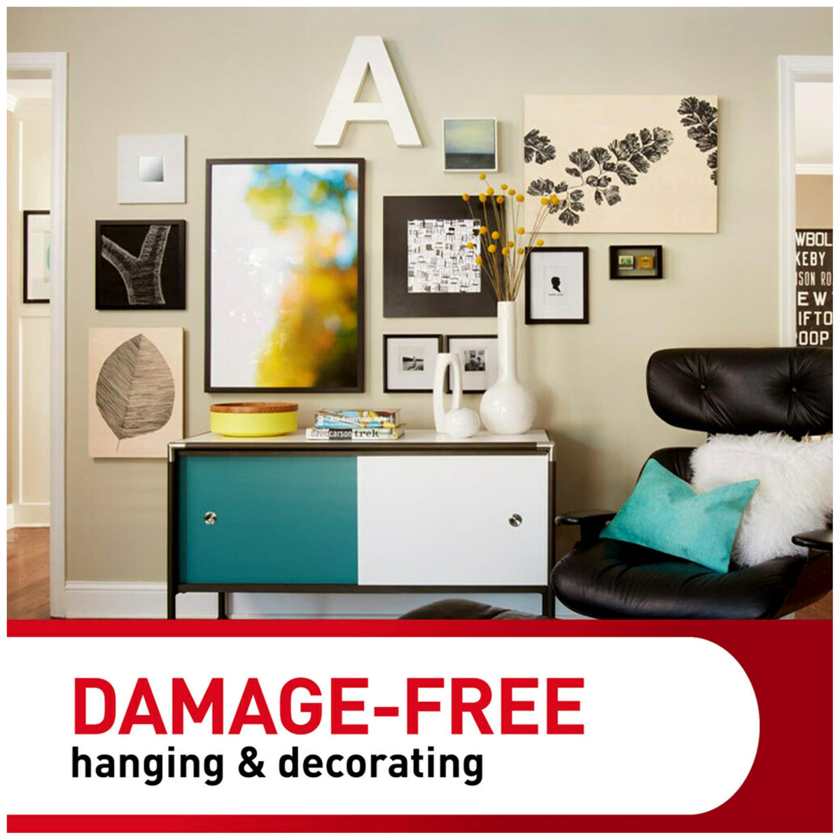 Command Large Picture Hanging Strips, White, 14 Pairs