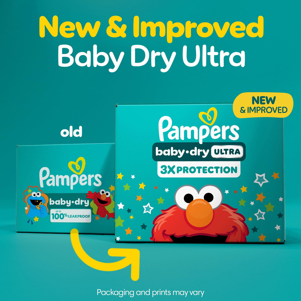 Pampers Baby Dry Ultra Diapers, Size 6 (23-44 lbs), 124 Count