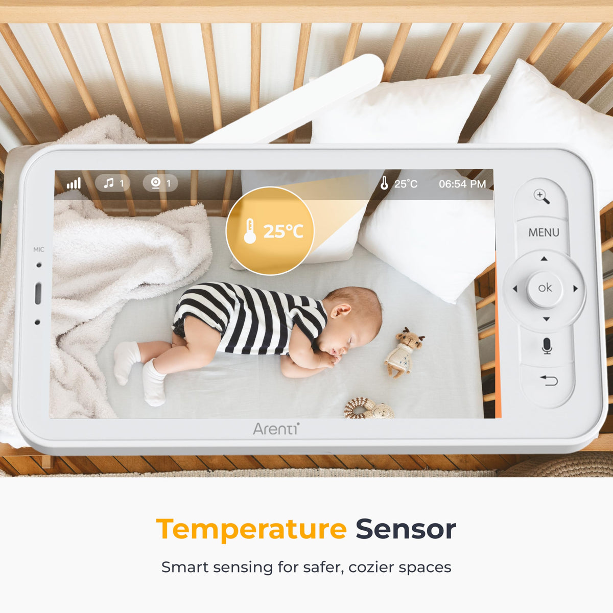 Arenti B2 WiFi 6 Baby Monitor with 5" Display