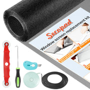 Secopad Fibreglass Window Screen Repair Kit, 39" x 78", Black