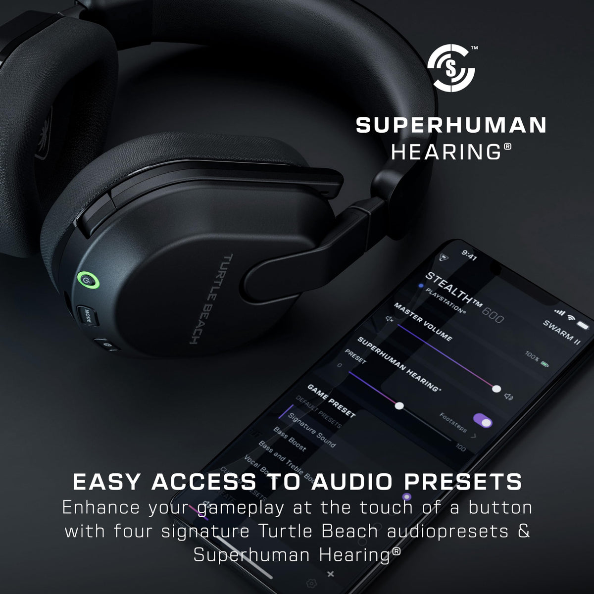 Turtle Beach Stealth 600 Wireless Gaming Headset, Black