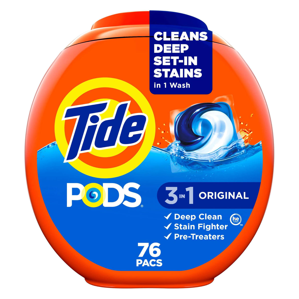 Tide PODS Laundry Detergent, Original Scent, 76 Count