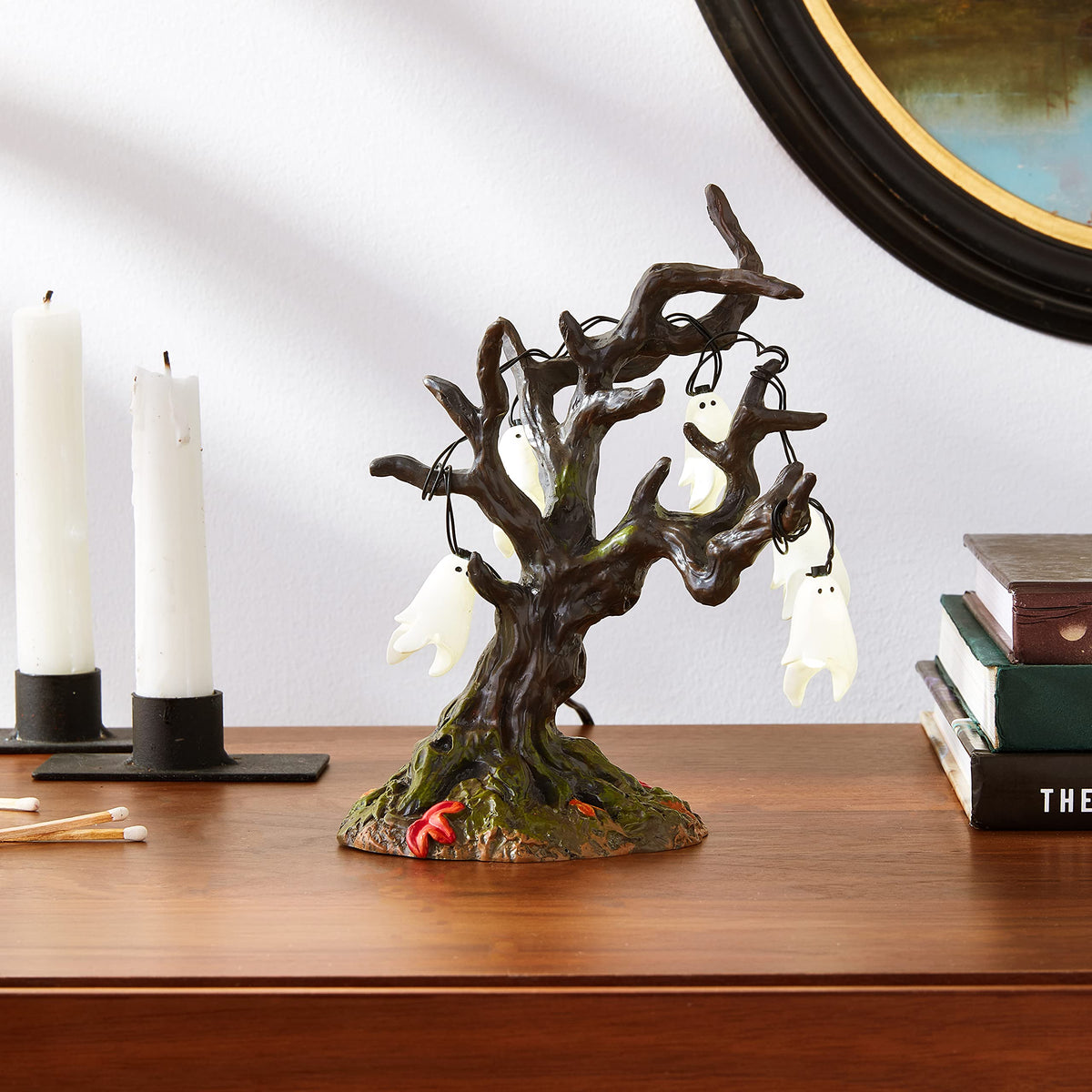 Department 56 Halloween Ghost Tree Lit Figurine, 6.75 Inch
