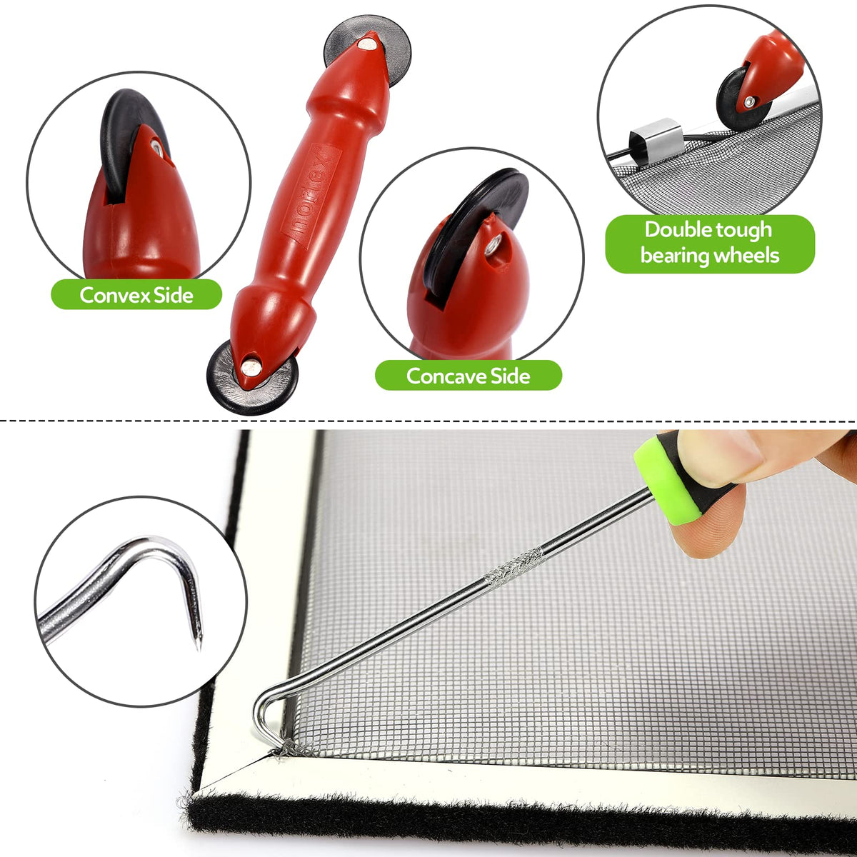 Window Screen Replacement Kit, 39 x 78 in, Black