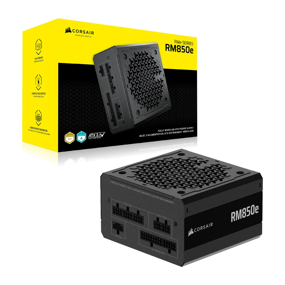 CORSAIR RM850e (2025) Fully Modular ATX Power Supply, Black
