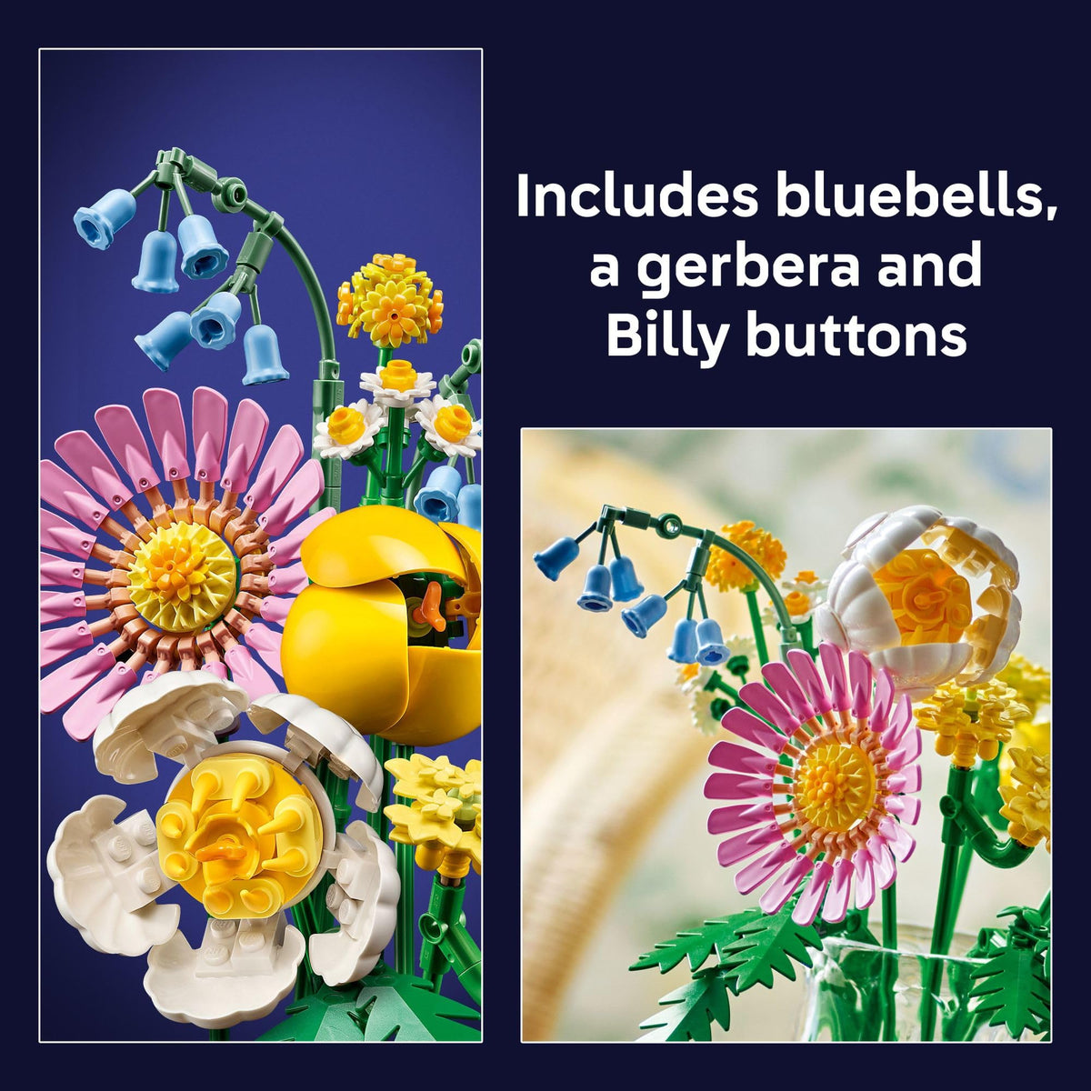 LEGO Botanicals Petite Sunny Bouquet Flower Set, 10347