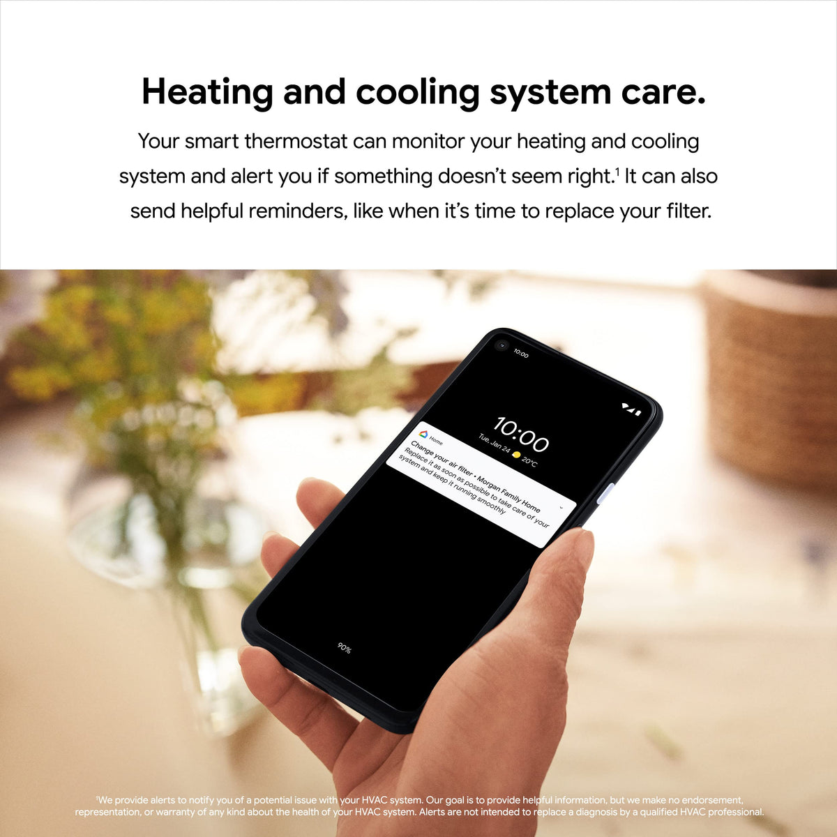Google Nest Thermostat, Fog