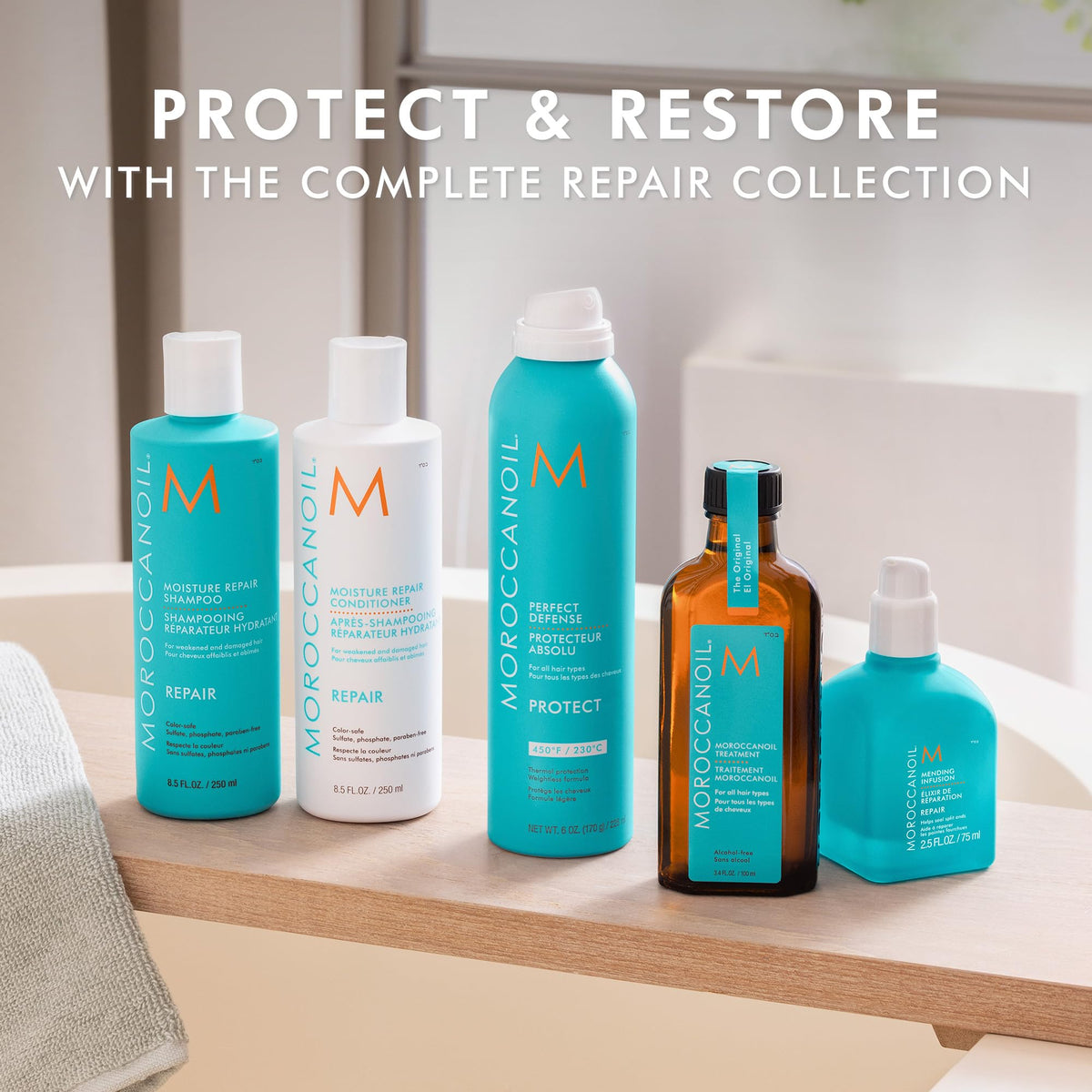 Moroccanoil Perfect Defense Heat Protectant Spray, 6 fl oz