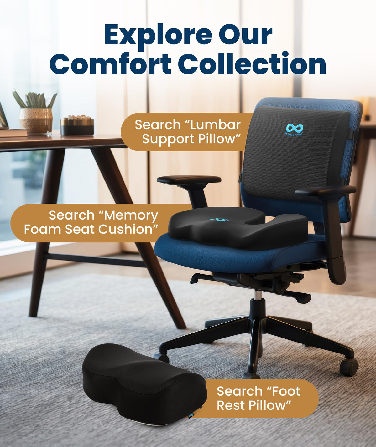 Everlasting Comfort Memory Foam Seat Cushion