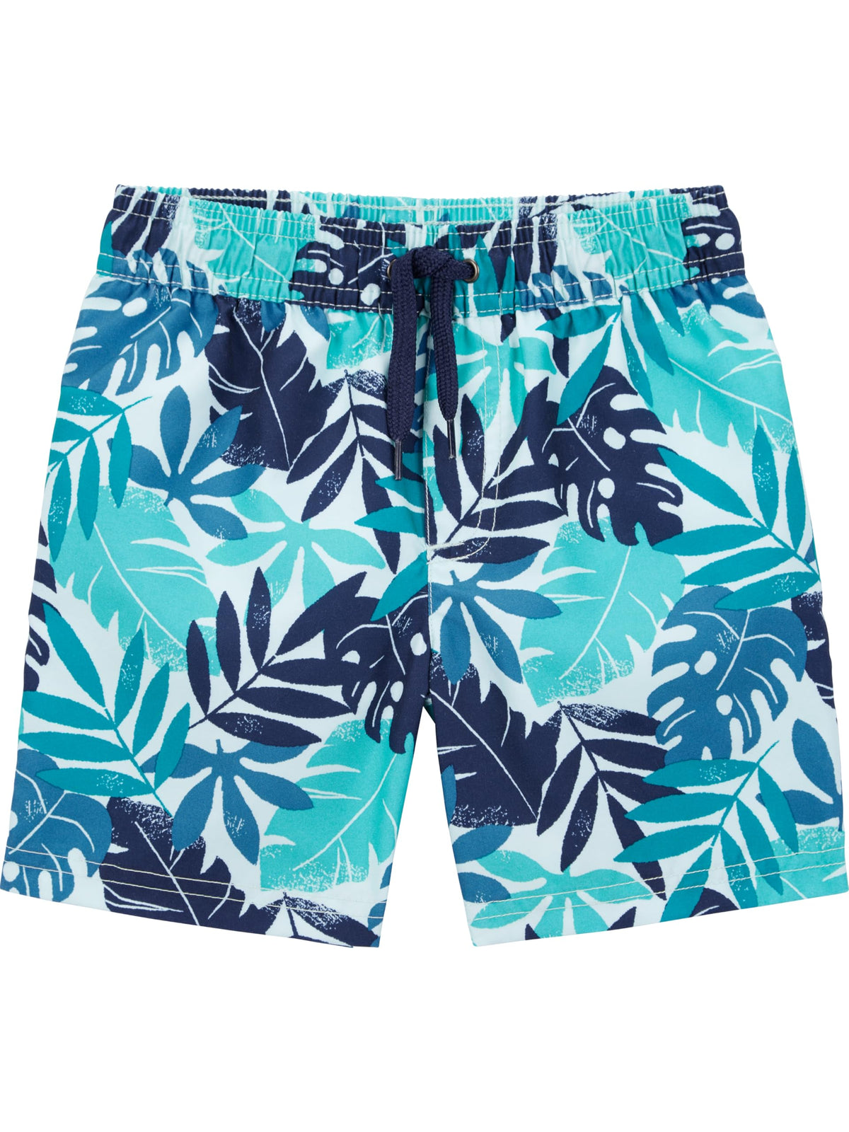 Simple Joys by Carter's Boys' Toddler Swimsuit Set, Navy Tropical, 4T