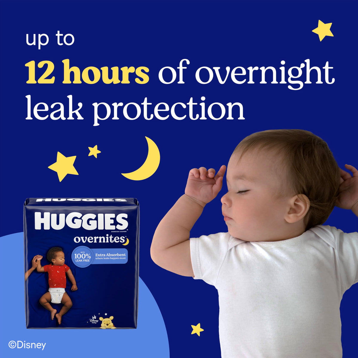 Huggies Overnites Overnight Diapers, Size 7, 36 Count