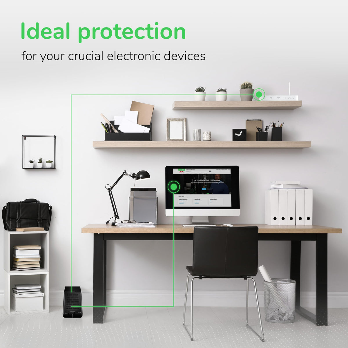 APC Back-UPS BE600M1 Battery Backup and Surge Protector, 600VA