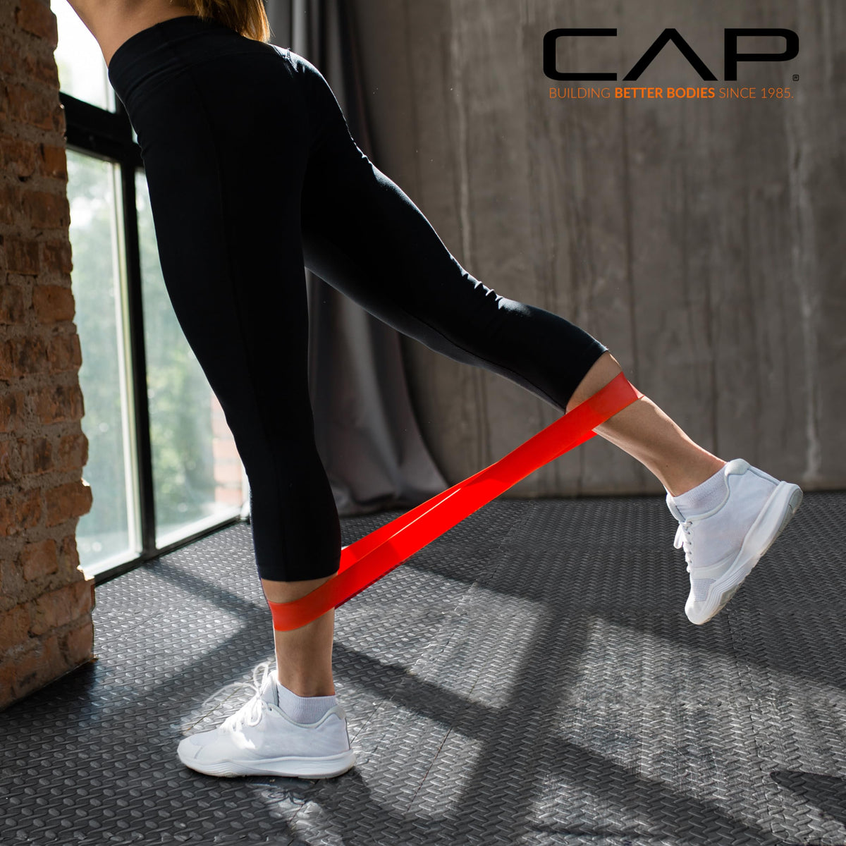 CAP Barbell 1/2-Inch Interlocking EVA Foam Puzzle Mat, 24" x 24"
