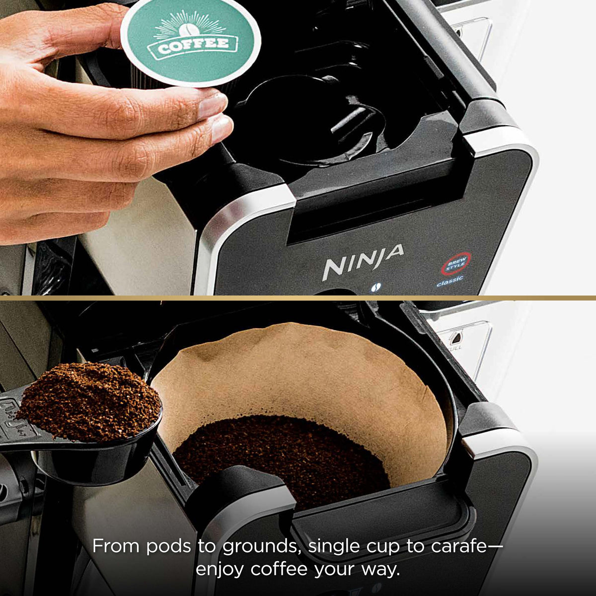Ninja CFP301C DualBrew Pro Specialty Coffee System, Black