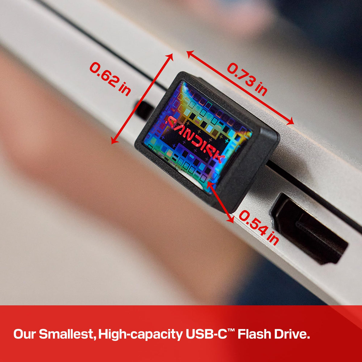 SanDisk 256GB Extreme Fit USB-C Flash Drive, Black, SDCZ530-256G-G46