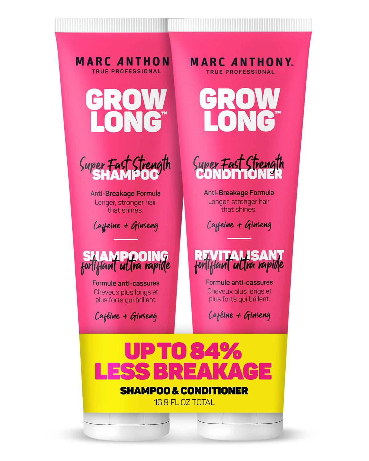 Marc Anthony Grow Long Biotin Shampoo & Conditioner, 8.4 oz (2 Pack)