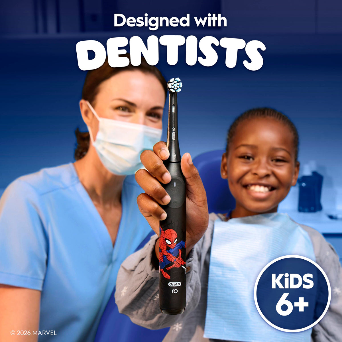 Oral-B iO Kids Electric Toothbrush, Spiderman, 1 Brush Head