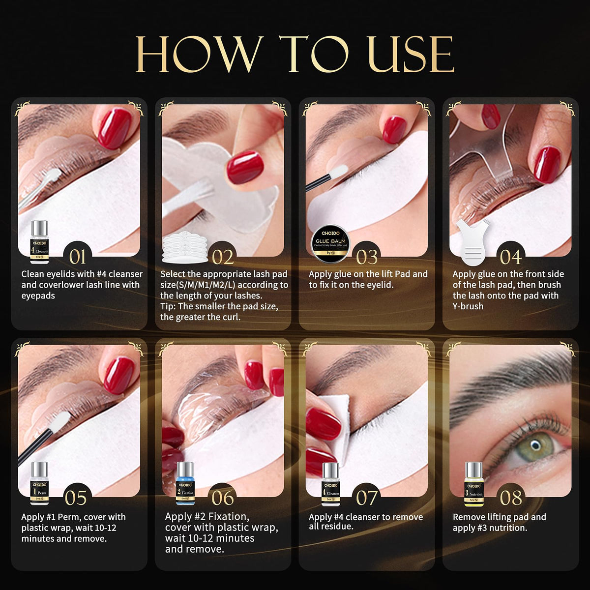 Lash Lift and Brow Lamination Kit, 2-in-1