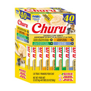 Inaba Churu Lickable Cat Treats, Chicken & Tuna Variety, 14g, 40 Tubes