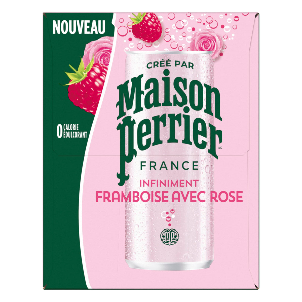 Maison Perrier Forever Raspberry Rose Sparkling Water, 24 x 330 ml