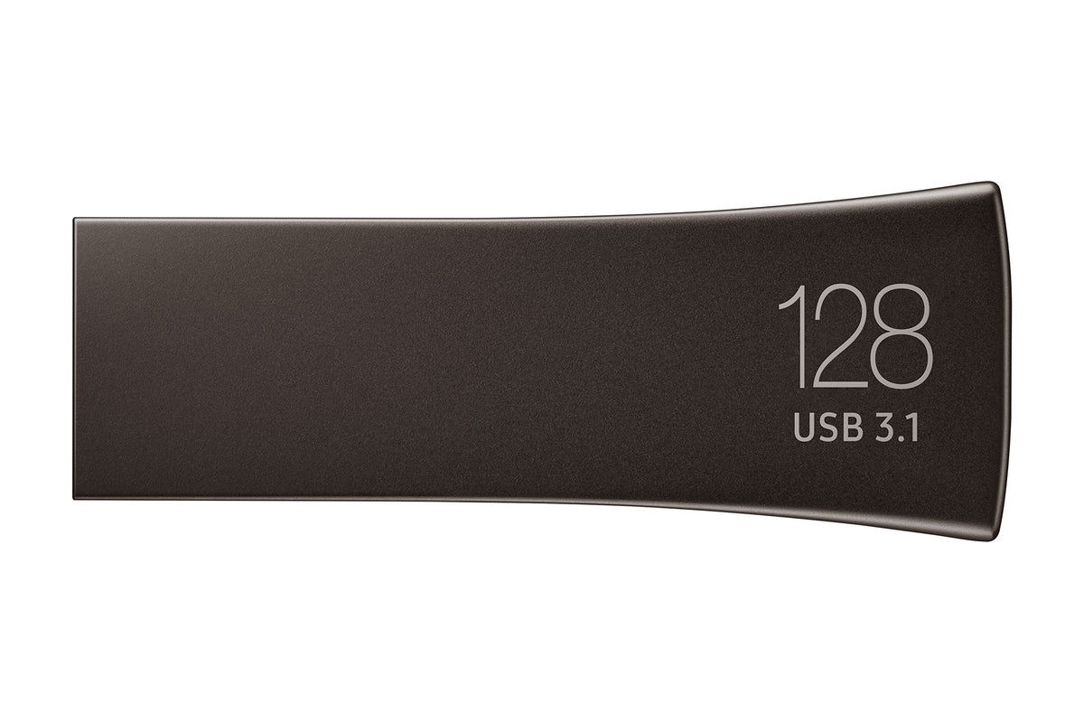 Samsung BAR Plus 128GB USB 3.1 Flash Drive, Titan Gray, MUF-128BE4/AM