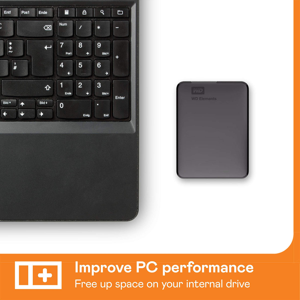 Western Digital 5TB Elements Portable External Hard Drive, Black