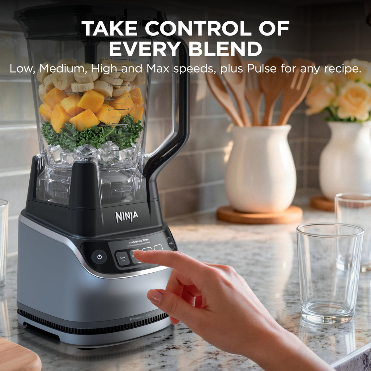 Ninja UltraCrush Pro Kitchen System, BP401C, 1500W, 72 oz