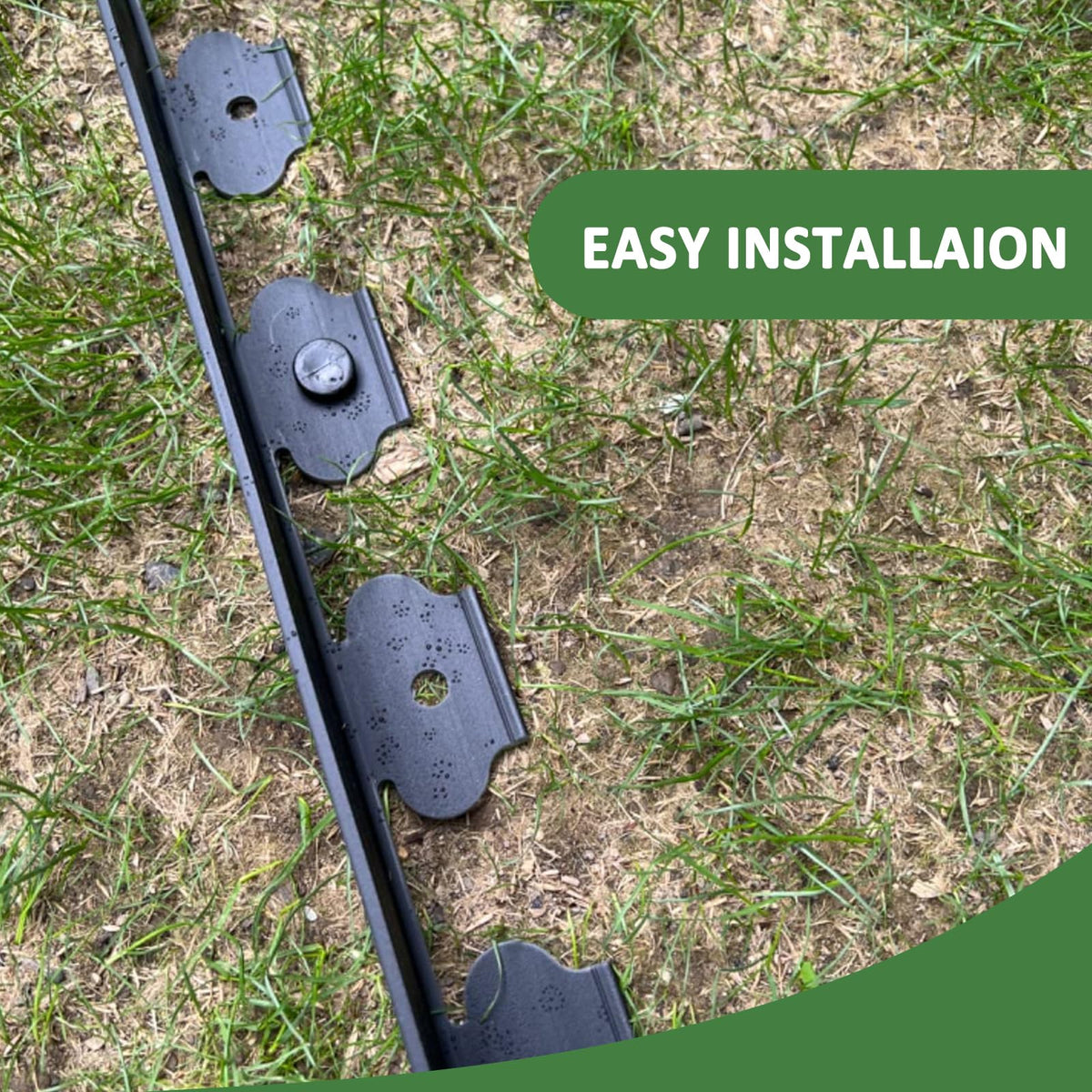 Garden Edging Border Kit with 40 Stakes, 40 ft x 2"