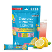 Organika Electrolytes Powder, Pink Lemonade, 20 Sachets