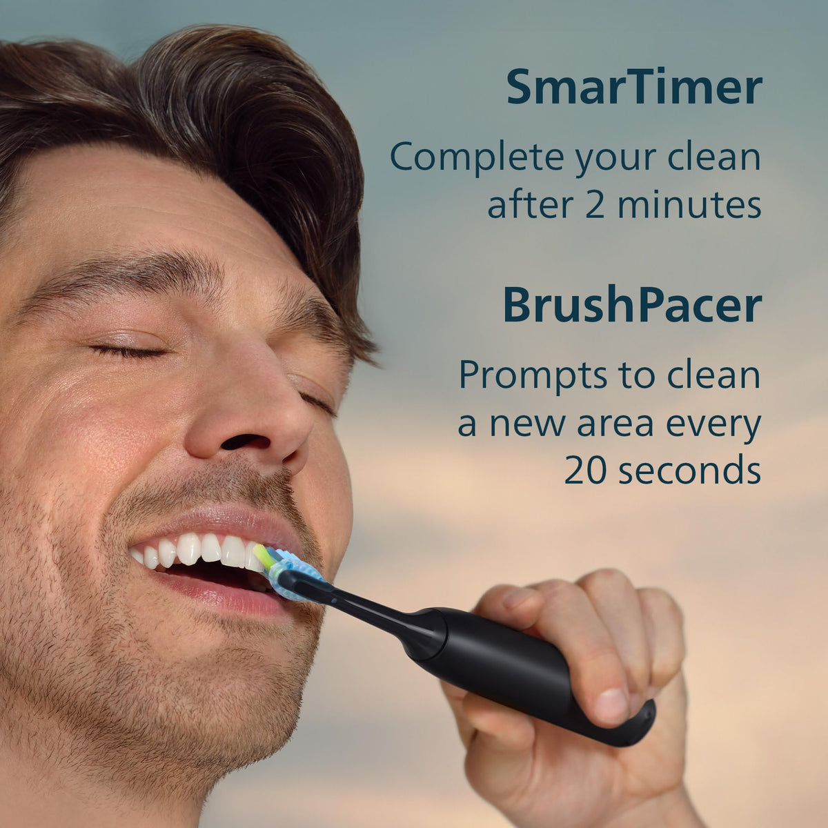 Philips Sonicare 5950 Rechargeable Electric Toothbrush, Black, 2 Heads