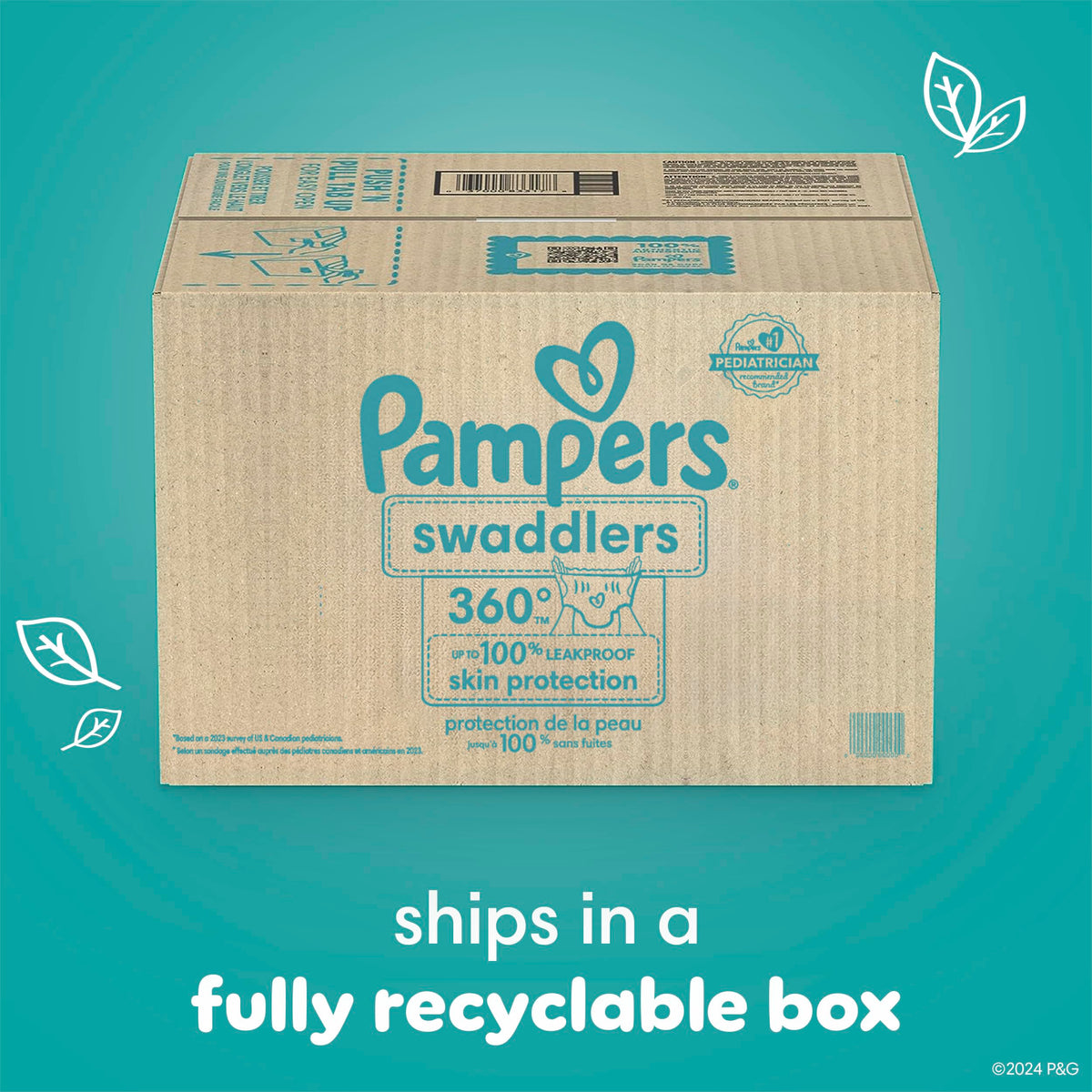 Pampers Swaddlers 360 Pull-On Diapers, Size 5, 116 Count