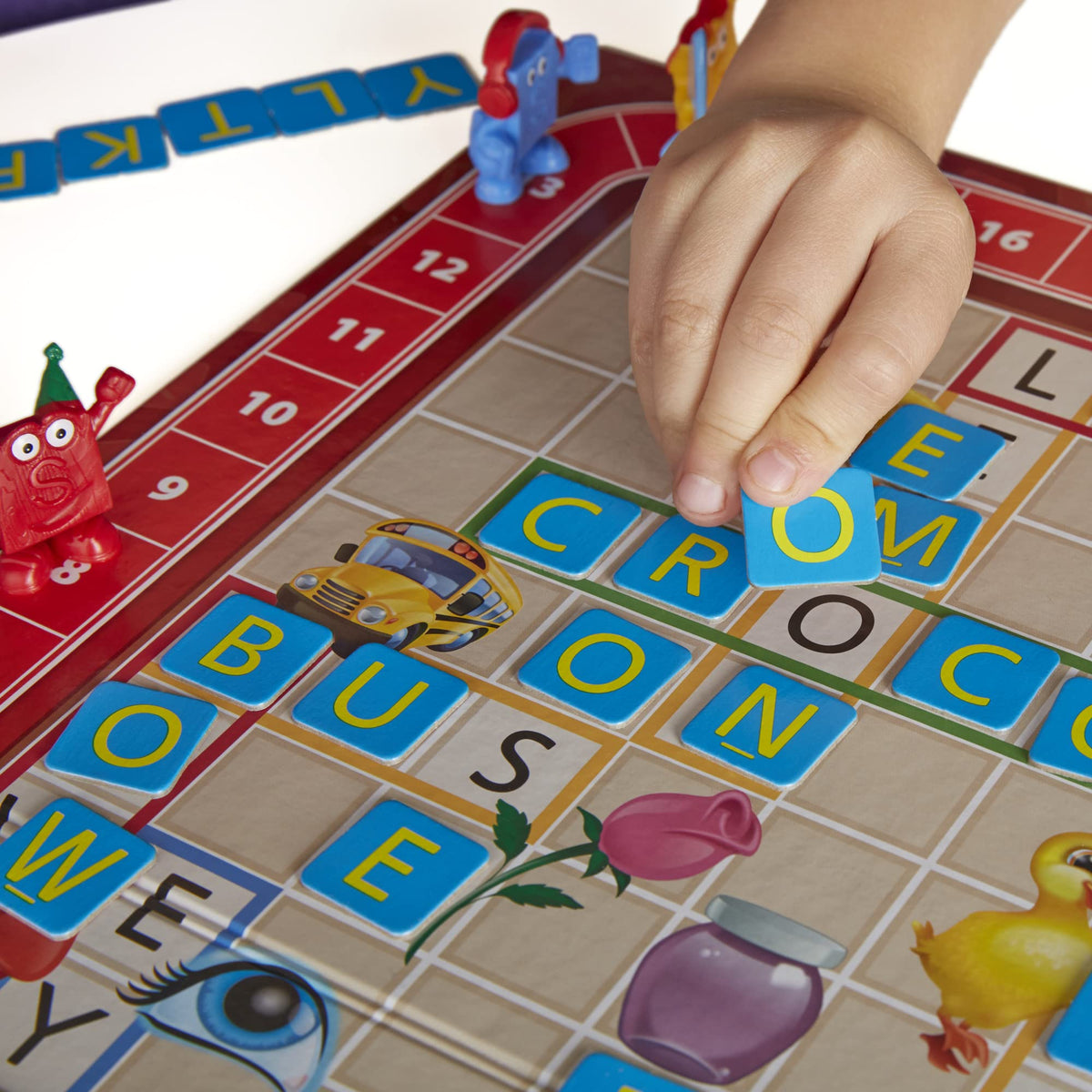 Hasbro Gaming Scrabble Junior Board Game, 2-4 Players, Ages 5+
