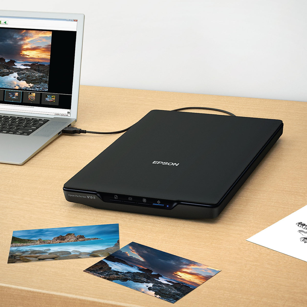 Epson Perfection V19 II Flatbed Photo Scanner, 4800 dpi