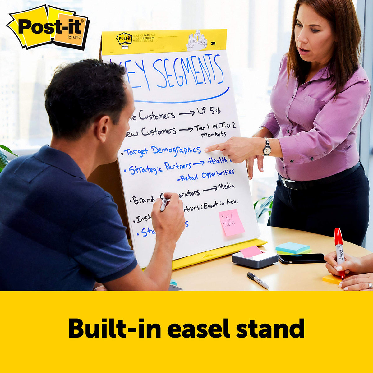 Post-it Super Sticky Tabletop Easel Pad, 20 x 23 in, 20 Sheets (563R)