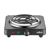 Salton Single Coil Portable Electric Cooktop, 1000 Watts, Black