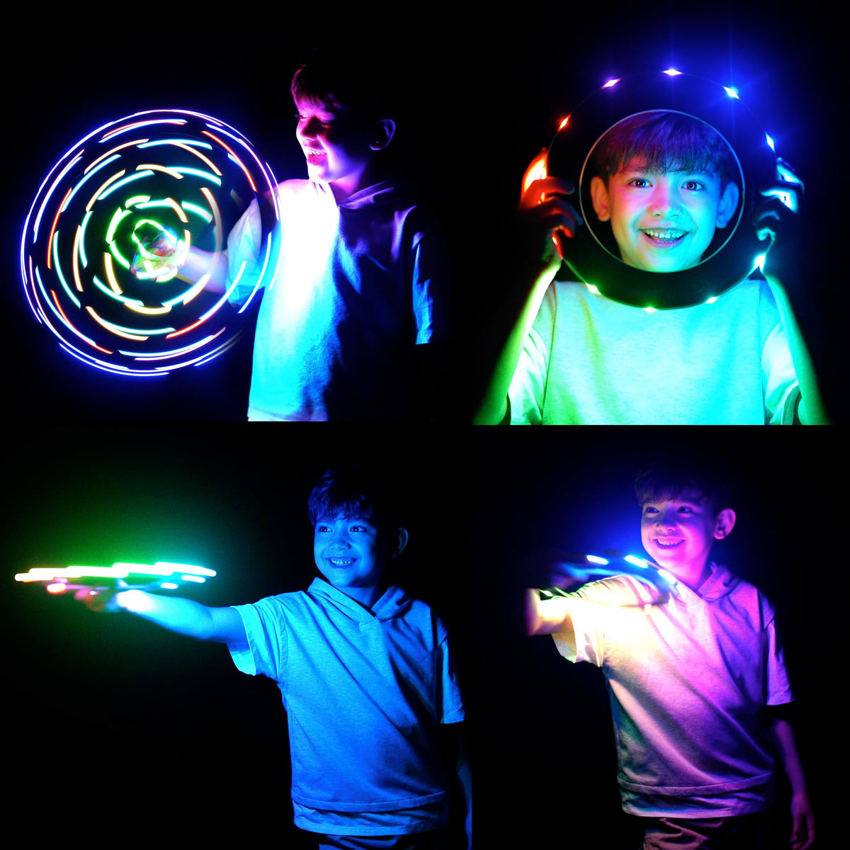 TOSY LED Flying Ring, 12 LEDs, Green