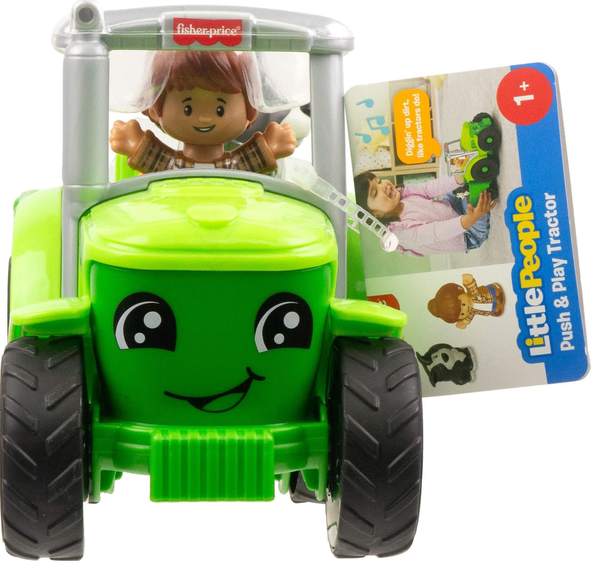 Fisher-Price Little People Push and Play Tractor