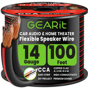 GEARit 14 Gauge Speaker Wire, 100FT, 14/2