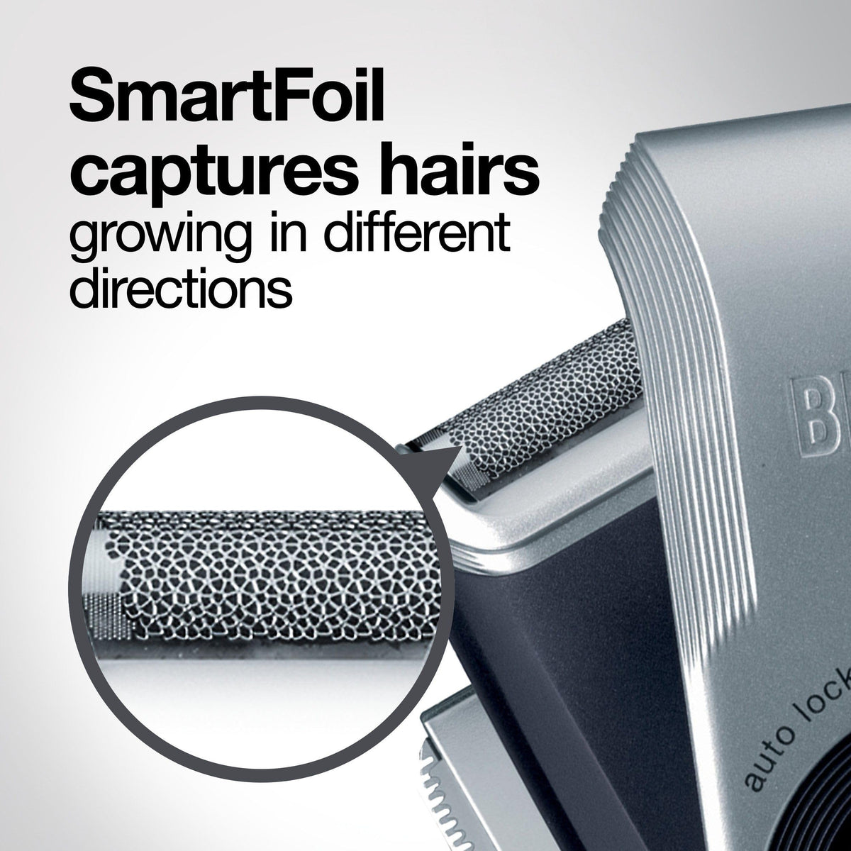 Braun M90 Mobile Shaver, Black/Silver