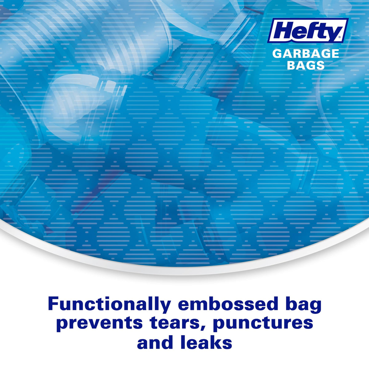Hefty Ultra Strong Clear Drawstring Garbage Bags, 50 L (100 Count)