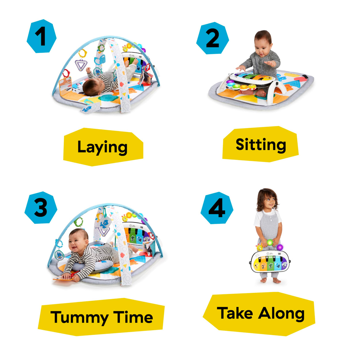 Baby Einstein 4-in-1 Kickin' Tunes Music and Language Play Gym