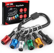 Katerk Quick-Change Screwdriver Bit Holder Keychain, 1/4 in, 6 Pcs