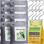 Mayunuo Activated Charcoal Odour Absorber Bags, 8 Pack