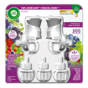 Air Wick Plug In Scented Oil, Wild Berries, 2 Warmers and 5 Refills