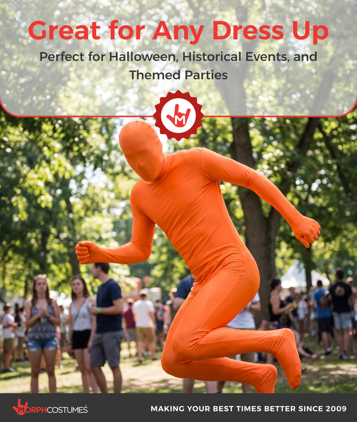 Morphsuits Orange Morphsuit, Medium