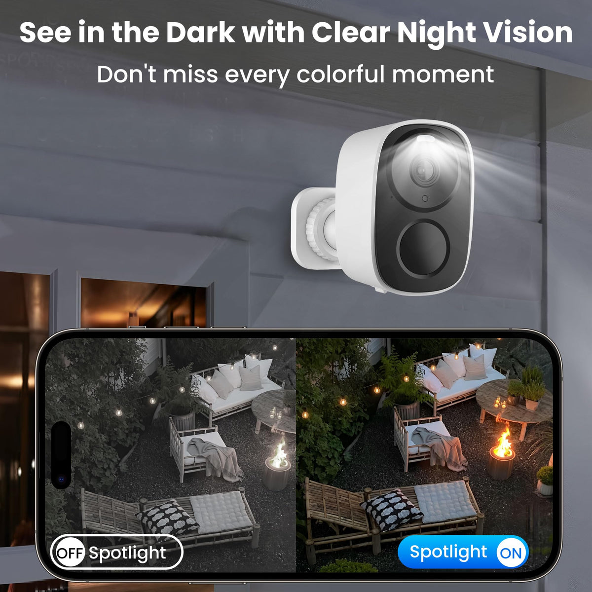 HITELLARCAM 2K Wireless Outdoor Security Camera